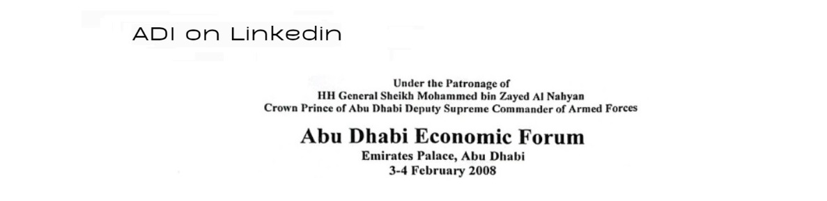 Uta Gruda at Abu Dhabi Economic Forum 2008